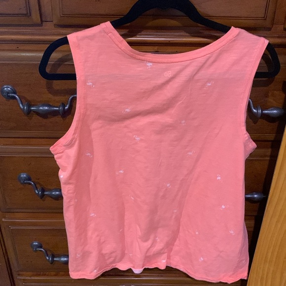 SO pink tank top with white flamingo - Picture 2 of 4